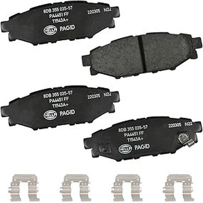 Rear Ceramic Pads by HELLA PAGID - 355035571 pa1
