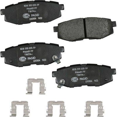 Rear Ceramic Pads by HELLA PAGID - 355035591 pa1