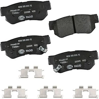 Rear Ceramic Pads by HELLA PAGID - 355035721 pa1