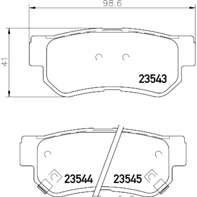 Rear Ceramic Pads by HELLA PAGID - 355035721 pa2