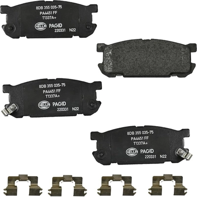 Rear Ceramic Pads by HELLA PAGID - 355035751 pa2
