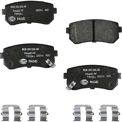 Rear Ceramic Pads by HELLA PAGID - 355035851 pa1