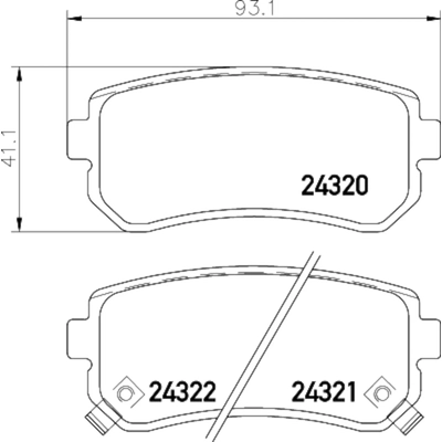 Rear Ceramic Pads by HELLA PAGID - 355035851 pa2