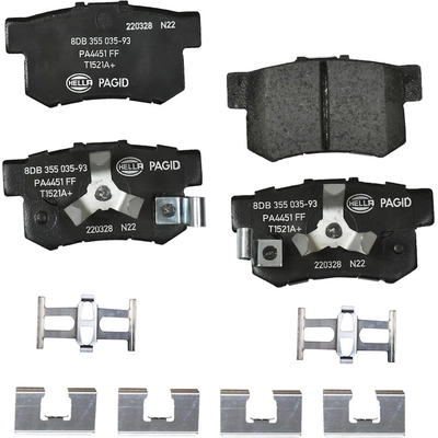 Rear Ceramic Pads by HELLA PAGID - 355035931 pa1
