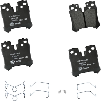 Rear Ceramic Pads by HELLA PAGID - 355036021 pa1