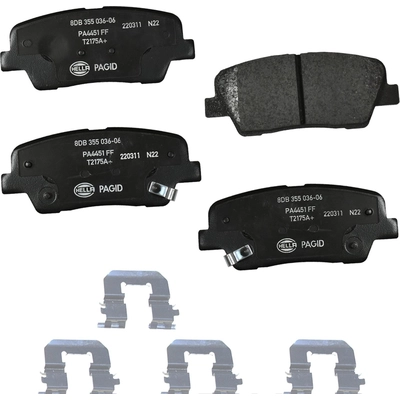 Rear Ceramic Pads by HELLA PAGID - 355036061 pa2