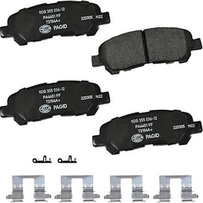 Rear Ceramic Pads by HELLA PAGID - 355036121 pa1