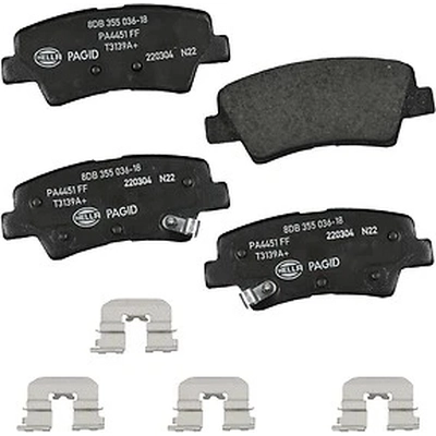 Rear Ceramic Pads by HELLA PAGID - 355036181 pa1