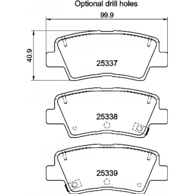 Rear Ceramic Pads by HELLA PAGID - 355036181 pa2