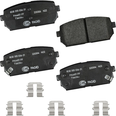 Rear Ceramic Pads by HELLA PAGID - 355036311 pa1
