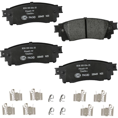 Rear Ceramic Pads by HELLA PAGID - 355036351 pa1