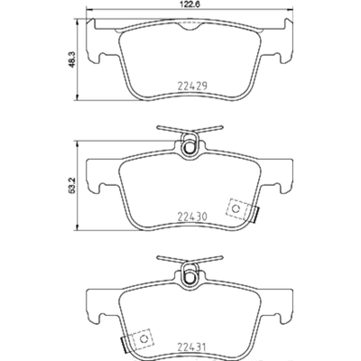 Rear Ceramic Pads by HELLA PAGID - 355036401 pa2