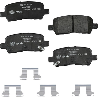 Rear Ceramic Pads by HELLA PAGID - 355041481 pa1
