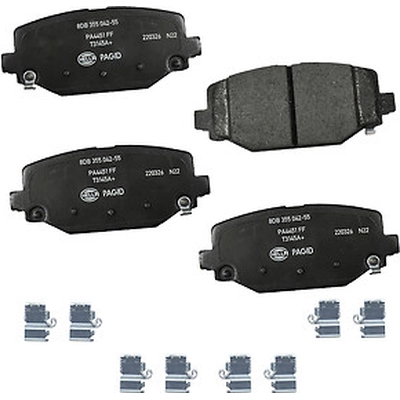 Rear Ceramic Pads by HELLA PAGID - 355042551 pa1