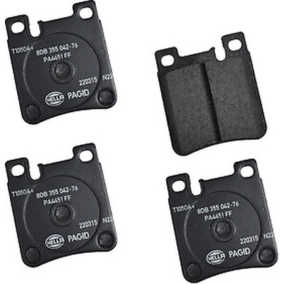 Rear Ceramic Pads by HELLA PAGID - 355042761 pa1