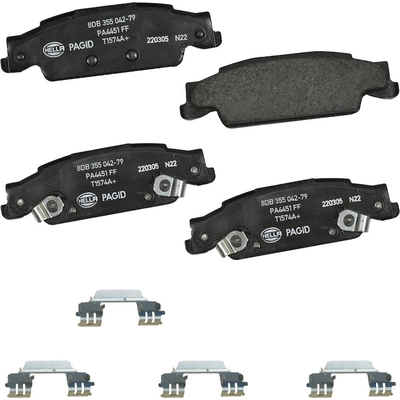 Rear Ceramic Pads by HELLA PAGID - 355042791 pa1