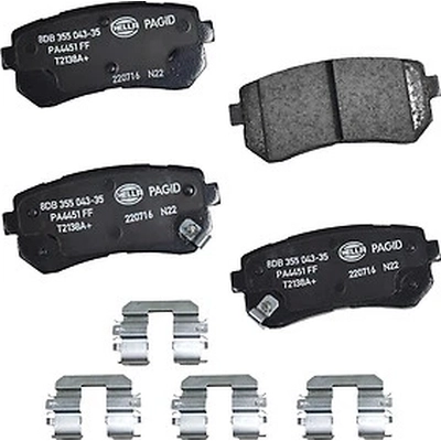 Rear Ceramic Pads by HELLA PAGID - 355043351 pa1