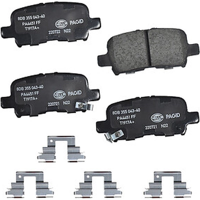 Rear Ceramic Pads by HELLA PAGID - 355043401 pa1
