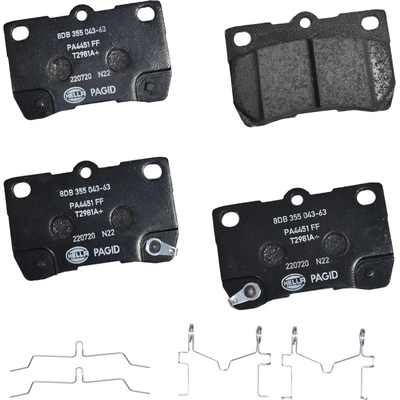 Rear Ceramic Pads by HELLA PAGID - 355043631 pa1