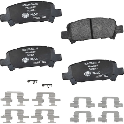 Rear Ceramic Pads by HELLA PAGID - 355044351 pa1