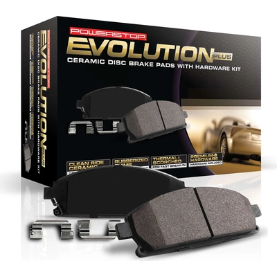 Rear Ceramic Pads by POWER STOP - 17-1386B pa2