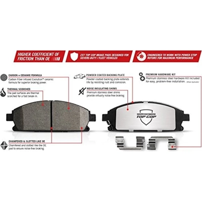 Rear Ceramic Pads by POWER STOP - Z37-932 pa17