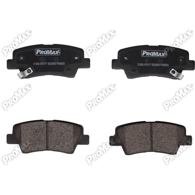 Rear Ceramic Pads by PROMAX - 10-1848 pa2