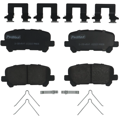 Rear Ceramic Pads by PROMAX - 21-1585 pa5