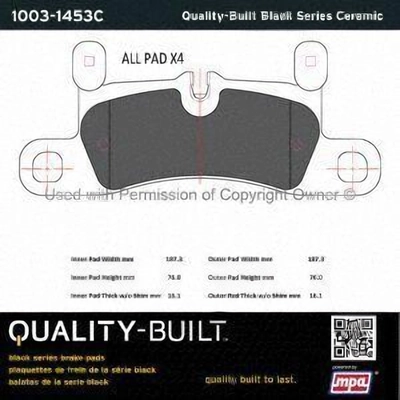 Plaquette arrière en céramique by QUALITY-BUILT - 1003-1453C pa1