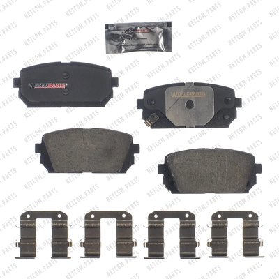 Rear Ceramic Pads by WORLDPARTS - D1296C pa2