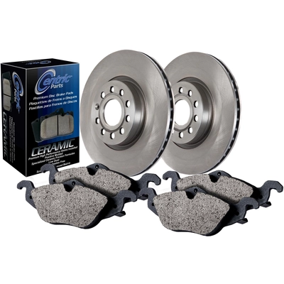 Ensembre de disques de frein arrière de CENTRIC PARTS - 908.39507 pa1