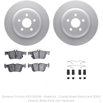 DYNAMIC FRICTION COMPANY - 4312-55006 - Rear Disc Brake Kit pa1