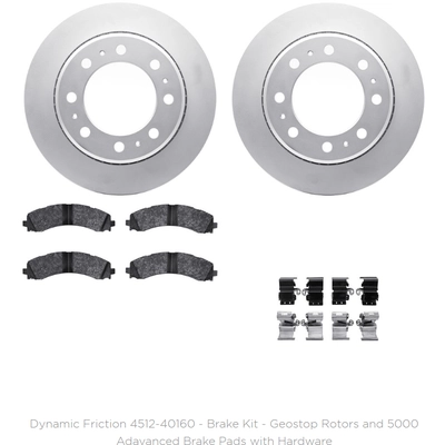 DYNAMIC FRICTION COMPANY - 4512-40160 - Ensembre de disques de frein arrière pa1