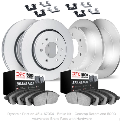 DYNAMIC FRICTION COMPANY - 4514-67034 - Rear Disc Brake Kit pa1