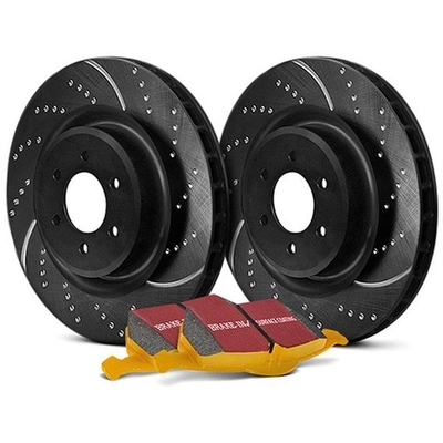EBC BRAKE - S5KR1662 - Super Street Dimpled and Slotted Rear Brake Kit pa1