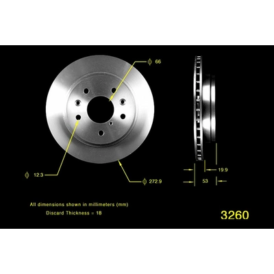 BENDIX GLOBAL - PRT1738 - Disc Brake Rotor pa2