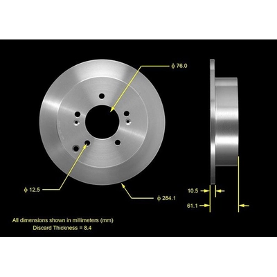 BENDIX GLOBAL - PRT5534 - Disc Brake Rotor pa1