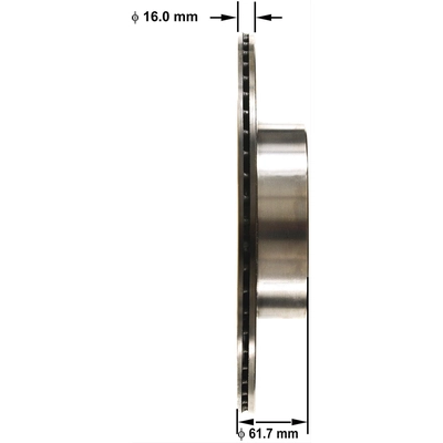Rear Disc Brake Rotor by BENDIX GLOBAL - PRT5816 pa3