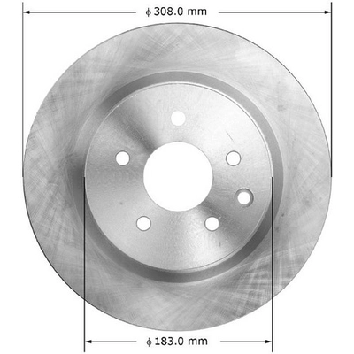 BENDIX GLOBAL - PRT5955 - Disc Brake Rotor pa1