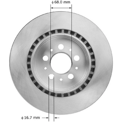 BENDIX GLOBAL - PRT6008 - Disc Brake Rotor pa3