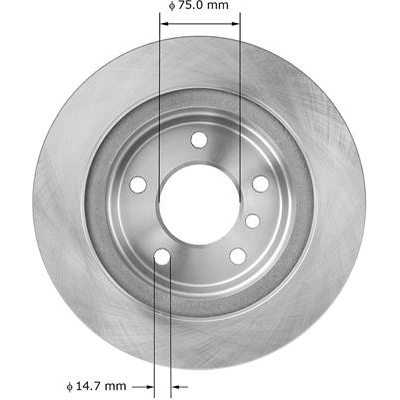 Rear Disc Brake Rotor by BENDIX GLOBAL - PRT6043 pa2