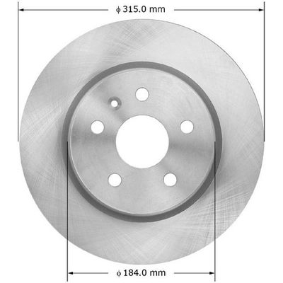 BENDIX GLOBAL - PRT6073 - Disc Brake Rotor pa2