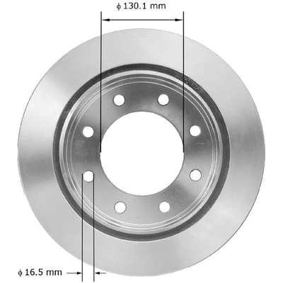 BENDIX GLOBAL - PRT6076 - Rear Disc Brake Rotor pa1