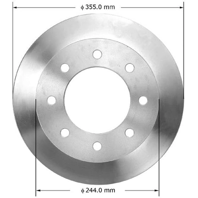 BENDIX GLOBAL - PRT6076 - Rear Disc Brake Rotor pa2