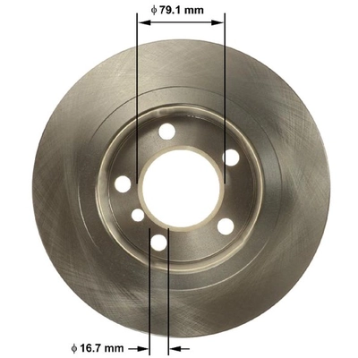 BENDIX GLOBAL - PRT6161 - Rear Brake Rotor pa1