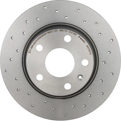Rear Disc Brake Rotor by BREMBO - 08.9769.1X (1 Qty) pa26