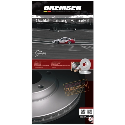 Rear Disc Brake Rotor by BREMSEN - B34145 pa2