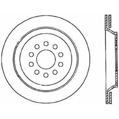 Rear Disc Brake Rotor by CENTRIC PARTS - 121.33088 pa1