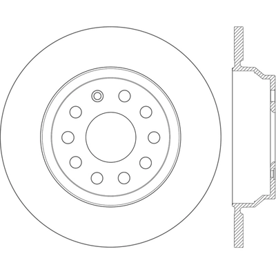 Rotor de frein à disque arrière par CENTRIC PARTS - 121.33153 pa1