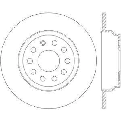 Rear Disc Brake Rotor by CENTRIC PARTS - 121.33153 pa2